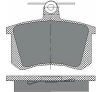 Тормозные колодки 4 шт SCT SP145