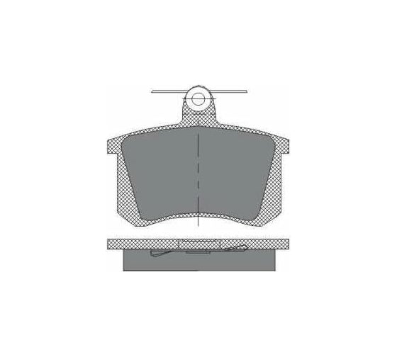 Тормозные колодки 4 шт SCT SP145 1