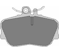 Тормозные колодки 4 шт SCT SP234