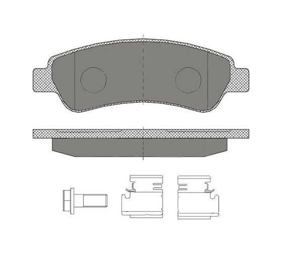Тормозные колодки 4 шт SCT SP478