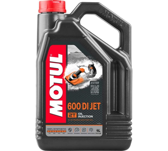 Синтетическое биоразлагаемое моторное масло 600 DI JET 2T 4 л MOTUL 105872 1