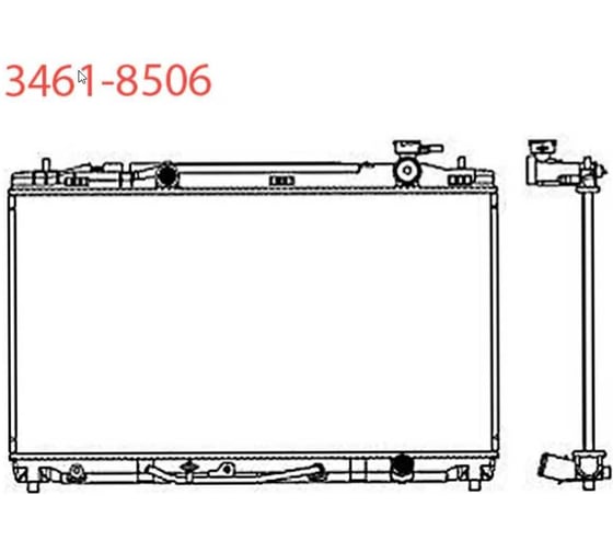 Радиатор системы охлаждения Sakura 34618506