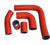 Патрубок радиатора для ГАЗ 3110 двигатель 402 (5 шт; красные) BASTCLUTCH DPPR311087K