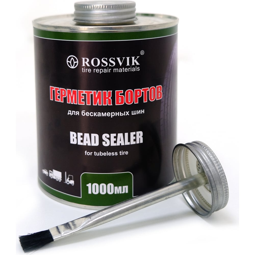 Герметик бортов шин 1000 мл, банка с кистью Rossvik GB.10.K.2 ...