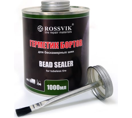 Герметик бортов шин 1000 мл, банка с кистью Rossvik GB.10.K.2