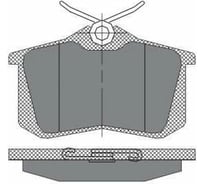 Колодки тормозные комплект 4 шт SCT SP113