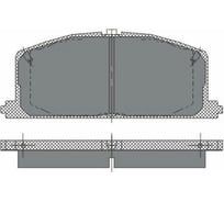 Колодки тормозные комплект 4 шт SCT SP118