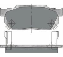 Колодки тормозные комплект 4 шт SCT SP150