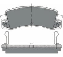 Колодки тормозные комплект 4 шт SCT SP106