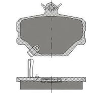 Колодки тормозные комплект 4 шт SCT SP405