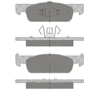 Колодки тормозные комплект 4 шт SCT SP663