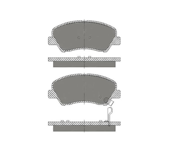 Колодки тормозные комплект 4 шт SCT SP667 1