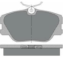 Колодки тормозные комплект 4 шт SCT SP167