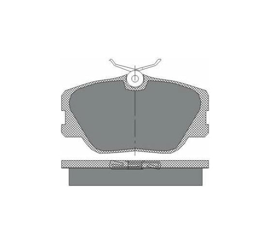 Колодки тормозные комплект 4 шт SCT SP167