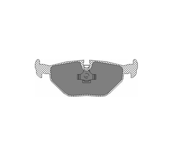 Колодки тормозные комплект 4 шт SCT SP184 1