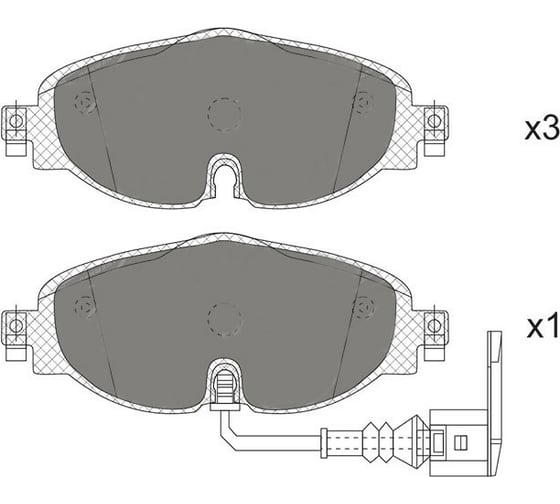 Колодки тормозные комплект 4 шт SCT SP715
