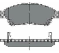 Колодки тормозные комплект 4 шт SCT SP134