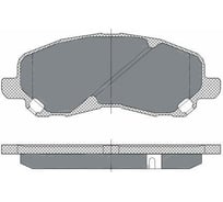 Колодки тормозные комплект 4 шт SCT SP273