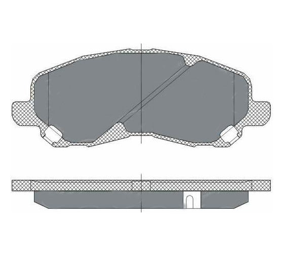 Колодки тормозные комплект 4 шт SCT SP273 1
