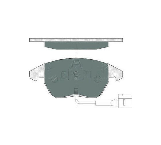 Колодки тормозные комплект 4 шт SCT SP367