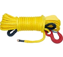 Трос синтетический 8 мм, 15 м, готовый для лебёдки РИФ Rope8mm15m
