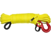 Трос синтетический 10 мм, 25 м, готовый для лебёдки РИФ Rope10mm25m 24885111