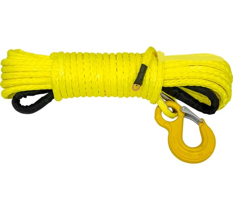 Трос синтетический 12 мм, 23 м, готовый для лебёдки РИФ Rope12mm23m