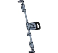 Замок штанговый (без трубы; ручка PUSH; Ø22 мм) Nevpa 153-03-01-031