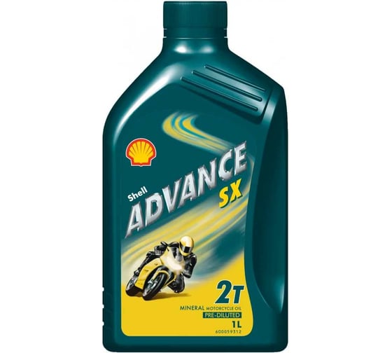 Масло SHELL МОТО Advance SX 2, 1л 550053704
