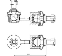Стойка стабилизатора заднего левая Kia Ceed (12-)/Optima (10-)/Sportage (10-) 2 WD TRIALLI SP 0829