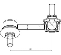 Стойка стабилизатора заднего левая Hyundai Santa Fe (12-)/Kia Sorento (09-) TRIALLI SP 0831