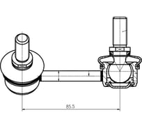 Стойка стабилизатора переднего правая Kia Sorento (02-) TRIALLI SP 0846