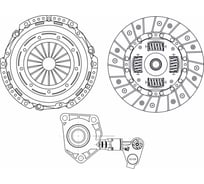 Комплект сцепления Ford Focus III (11-) 1.6i/ Mondeo IV (07-) 1.6i с гидравлической муфтой TRIALLI FR 1016