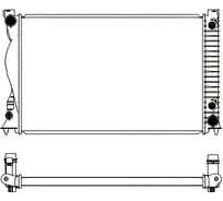 Радиатор системы охлаждения Sakura 30618503