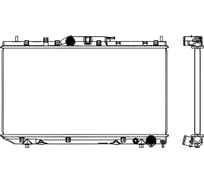 Радиатор системы охлаждения Sakura 34611062