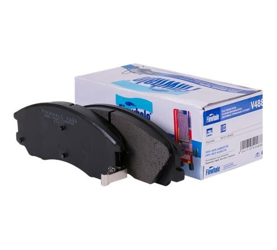 Колодки передние дисковые Santa FE(00-06)+Classic, Trajet(02-06) FINWHALE V488
