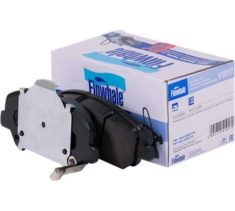 Колодки передние дисковые Solaris, Rio(11-) FINWHALE V1017