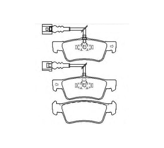 Колодки тормозные AV197 дисковые (противоскрипная пластина в комплекте) Avantech 1740230 1