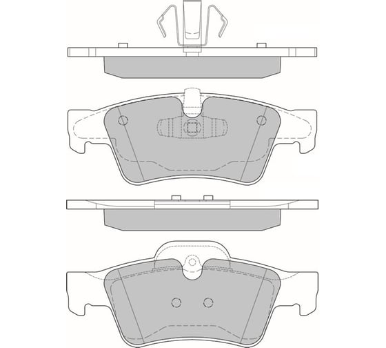 Колодки тормозные AV228 дисковые (противоскрипная пластина в комплекте) Avantech 1740250 1