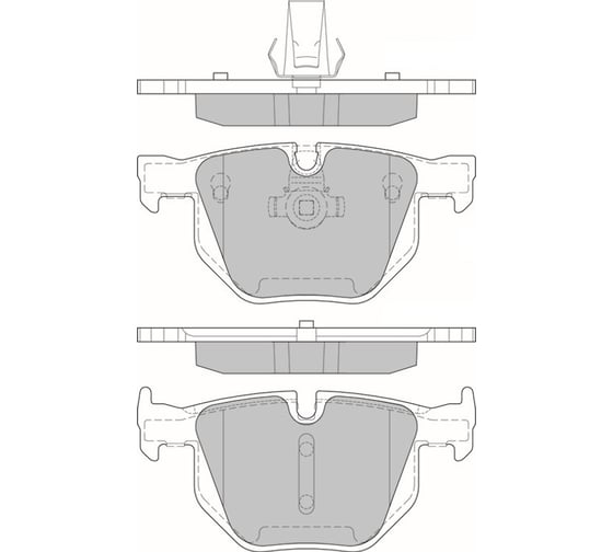 Колодки тормозные AV210 дисковые (противоскрипная пластина в комплекте) Avantech 1740235 1