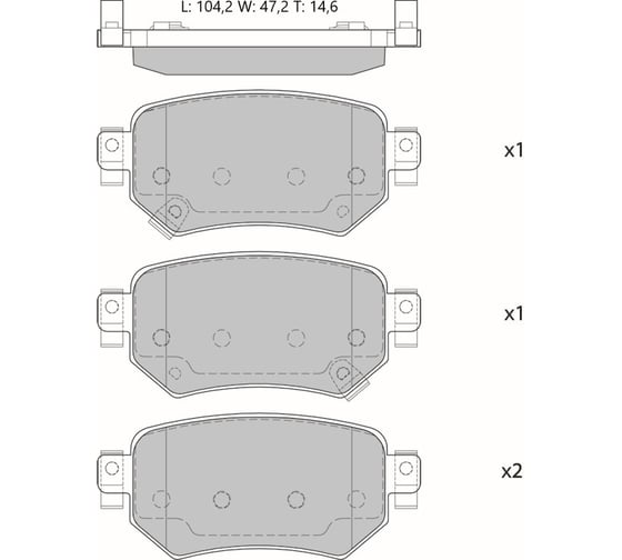 Колодки тормозные AV926 дисковые (противоскрипная пластина в комплекте) Avantech 20210