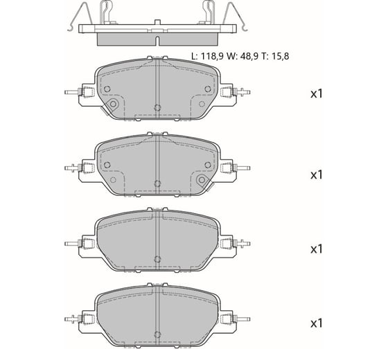 Колодки тормозные AV083 дисковые Avantech 104461