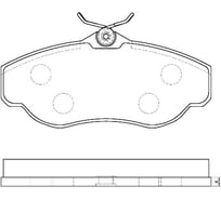 Колодки тормозные AV261 дисковые Avantech 20191