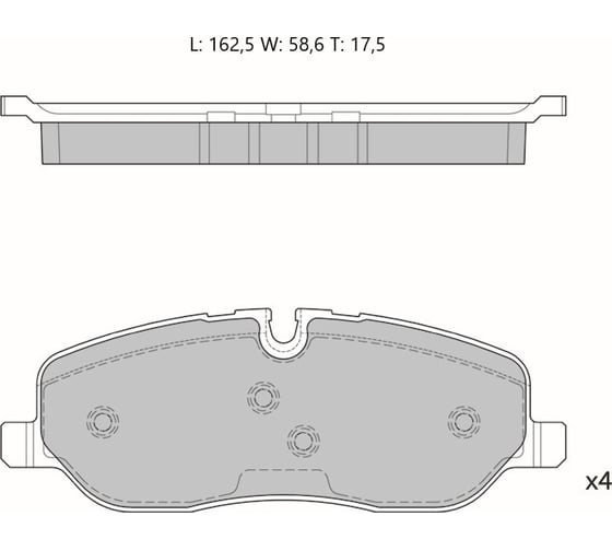 Колодки тормозные AV211 дисковые (противоскрипная пластина в комплекте) Avantech 104535