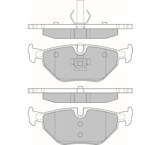 Колодки тормозные AV222 дисковые (противоскрипная пластина в комплекте) Avantech 1740244 1