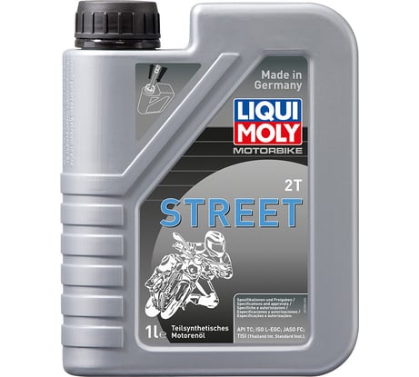 Полусинтетическое моторное масло для 2-тактных мотоциклов 1л LIQUI MOLY Motorbike 2T Street 3981