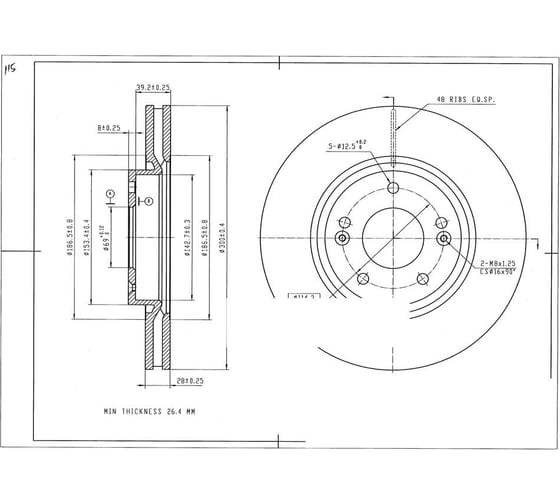 Диск тормозной BR3005S Avantech 1735421