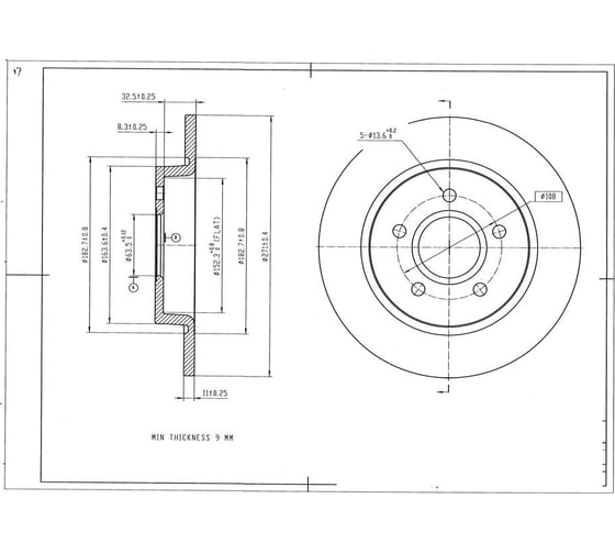 Диск тормозной BR3001S Avantech 1735419