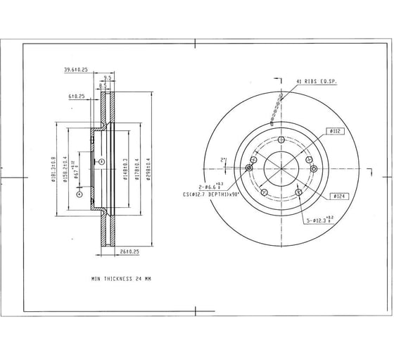Диск тормозной BR3039S Avantech 1739815
