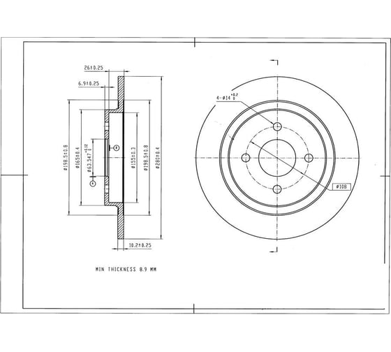 Диск тормозной BR3008S Avantech 1738116